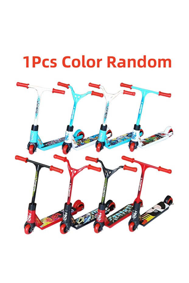 1Pcs Random Novelty Funny Interactive Mini Finger Scooter Stunt Finger Toy Skate Skate Scooter Finge
