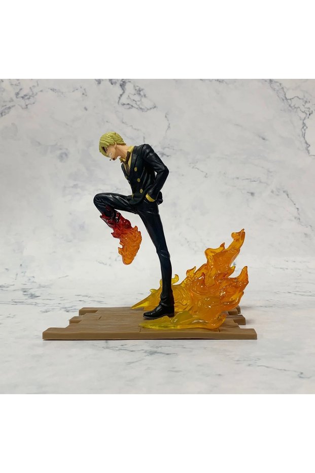 Bandai Sanji no box 15cm Anime One Piece Figure Luffy Sanji Zoro Battle Warrior Figurine Model PVC C
