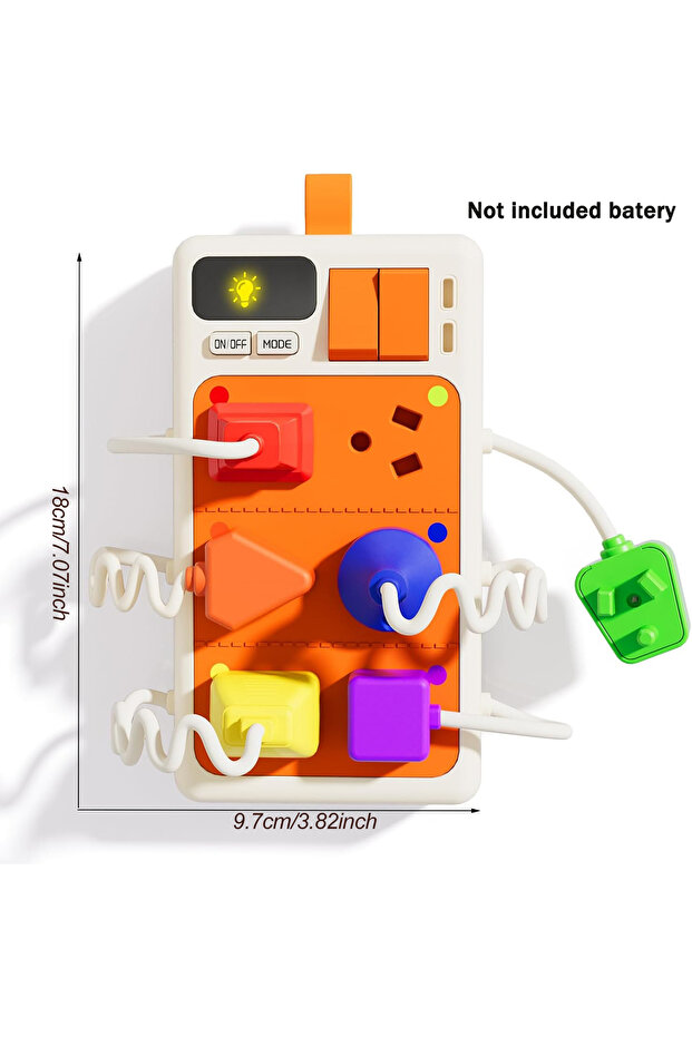 Outlet Montessori Early Educational Toys Sensory Plug Outlet for Toddlers Busy Board with Light & So