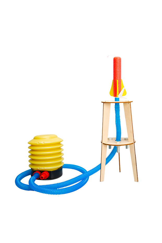 1Pcs DIY Aerospace Simulator Homemade Air Rocket Launcher Toy Kids Science Experiment Equipment Tech
