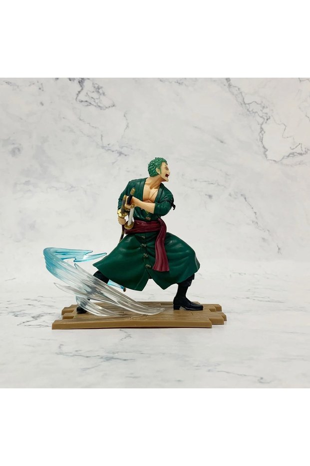 Bandai Zoro no box 15cm Anime One Piece Figure Luffy Sanji Zoro Battle Warrior Figurine Model PVC Co