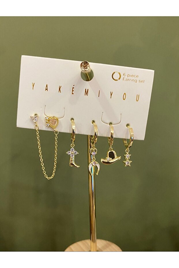 Yakemiyou Cowboy Six Earrings