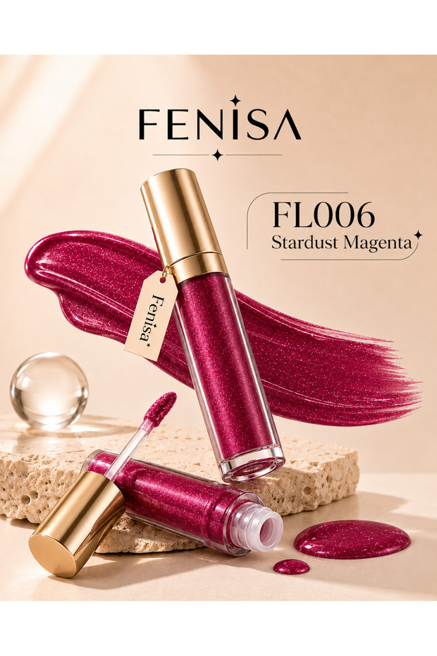Lipstick - Unlimited Beauty - Fl006 Stardust Magenta - Long-Lasting Glossy / Matte Liquid Stardust Magenta