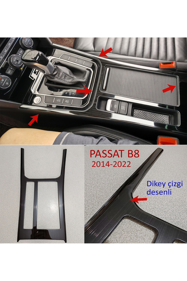 Passat B8 Metal Accessories - Passat B8 Center Console Trim