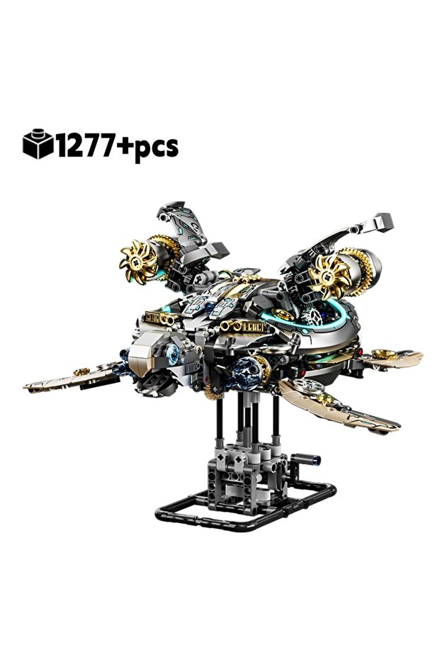 no box 1277pcs Mechanical Sea turtle Building Blocks Motor Power Ocean MOC Assembly Building Blocks