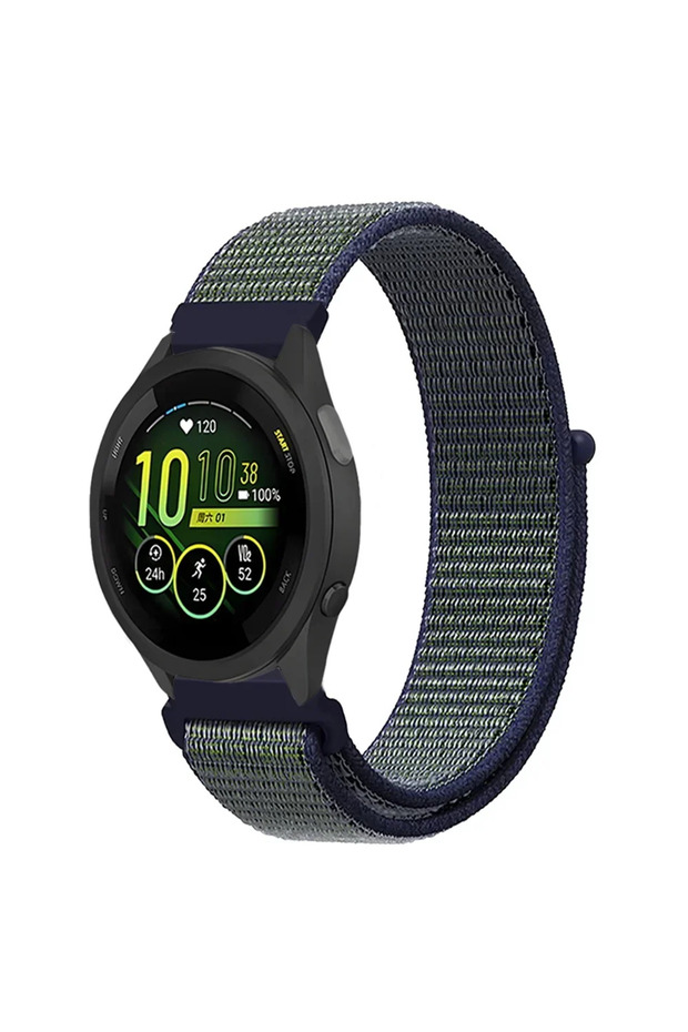 For 20mm Deep fog ash 20mm 22mm Nylon Strap for Garmin Forerunner 970 965 955 570 265 165 55 Sport B