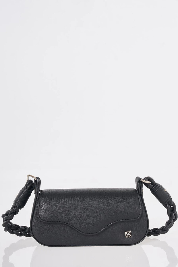 Black Bagged Bag with Lid
