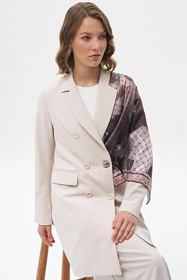 Basic Blazer Jacket Stone