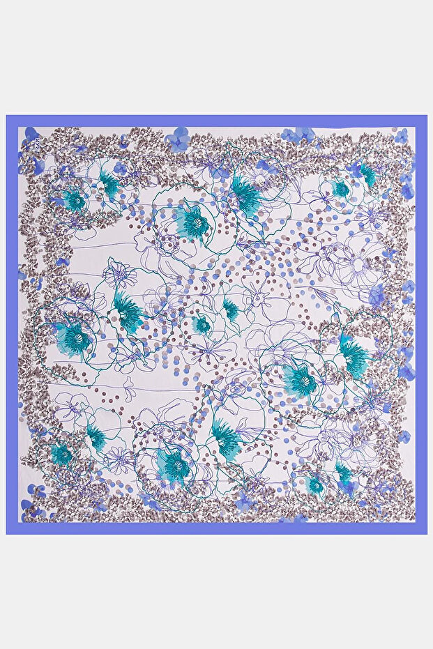 Karma Pattern Viscose Scarf Lilac