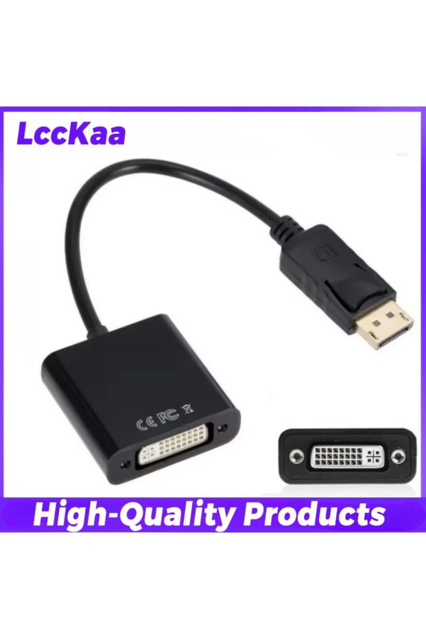 DP to DVI LccKaa 1080P DisplayPort To DVI DP To DVI Converter Cable Male To DVI Female Adapter Cable
