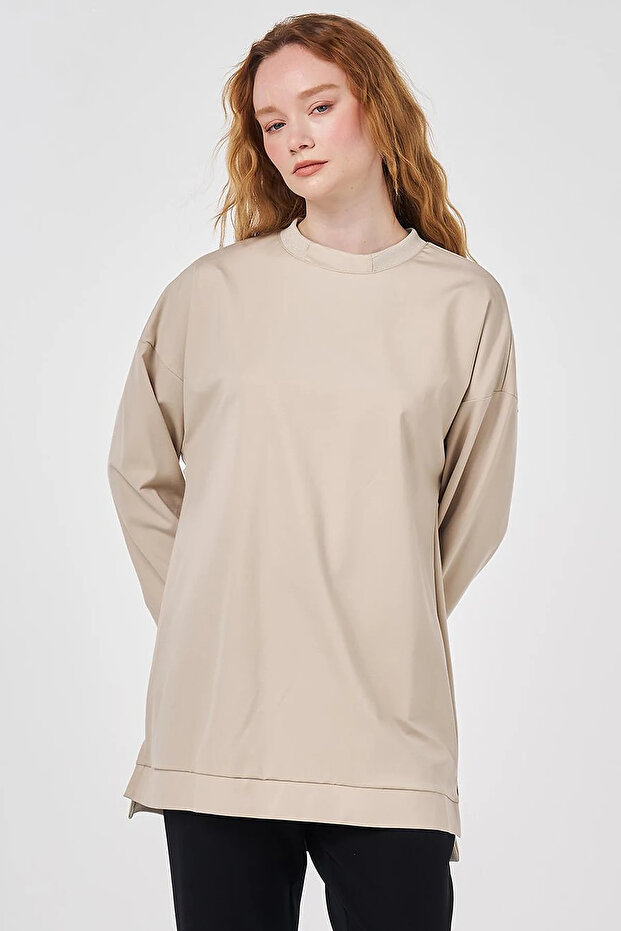 Sim Garnili Knitted Sweatshirt Stone
