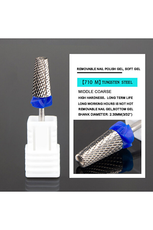 710 M 2023 New Tungsten Carbide Milling Cutter Nail Drill Bits For Electric Nail Drill Manicure Mach