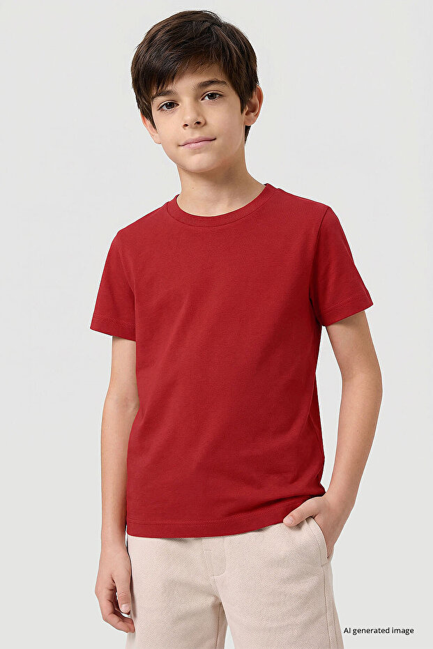 Fiesta O Neck Standard Fit Basic Unisex Kids T-Shirt - 11328