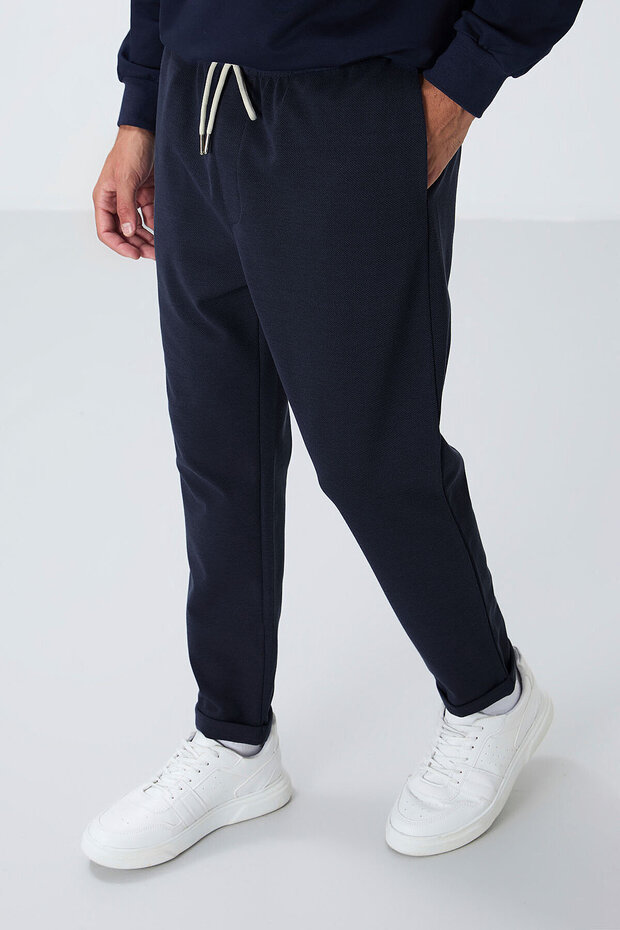 Parliament Surface Textured Standard Fit Men's Tracksuit Bottom - 82154