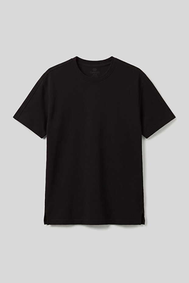 Brown Comfortable Fit Flexible Breathable Men's T-Shirt - 88495