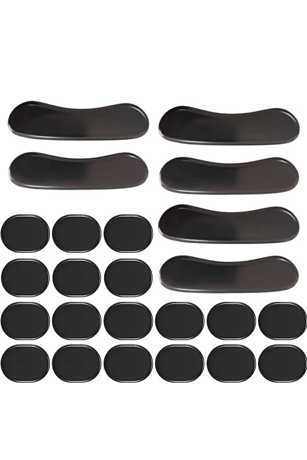 Black 24pcs Drum Dampeners Get Crisp Clear Drum Tones Soft Silicone Gel Pads Soft Drum Mute Dampener