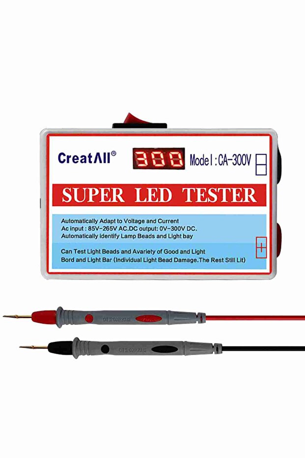 جهاز اختبار شرائط LED المحمول EU CA-300V لاختبار مصابيح LED وشرائط الإضاءة الخلفية للتلفزيون ولوحات مصابيح LED