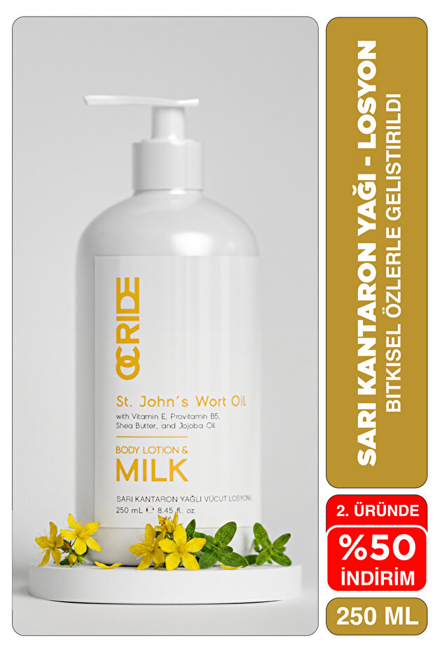 St. John's Wort Extract Body Milk Herbal Moisturizing Body Milk and Lotion 250 ml