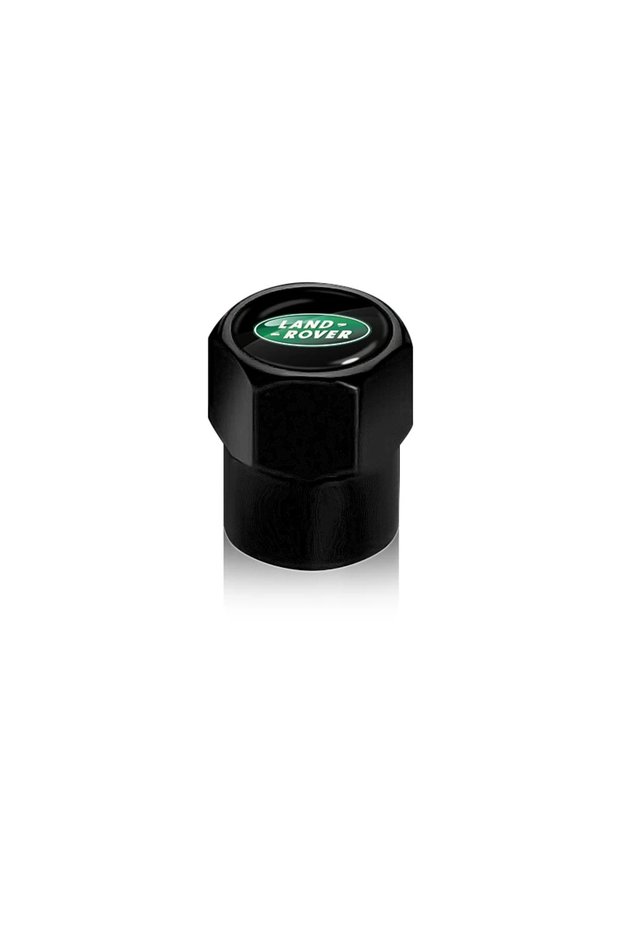 black 4Pcs Metal Car Tire Valve Caps Wheel Dust Cover Car Accessories For Land Rover Defender Freela