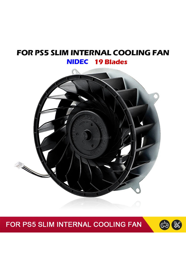 Nidec 19 Blades NEW Internal Cooling Cooler Fan For PS5 Slim Console 19 Blades Cooler Fan G12E12MS1A