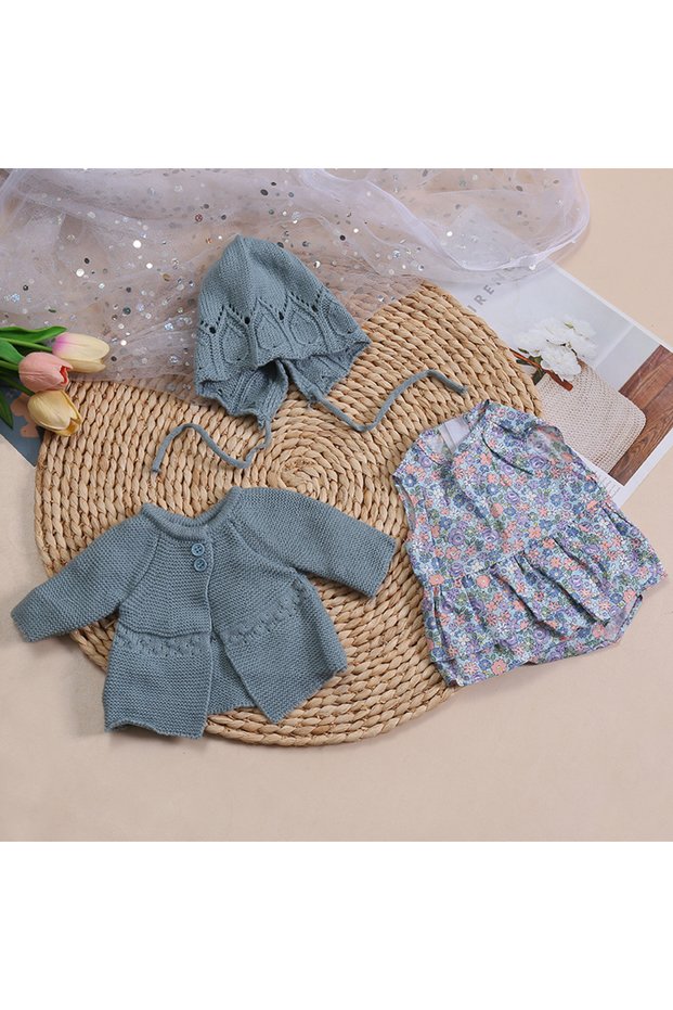 flowerGN 45cm Reborn Baby Doll Clothes Lovely Doll Clothes for 18inch Newborn Baby Doll Girl Realist
