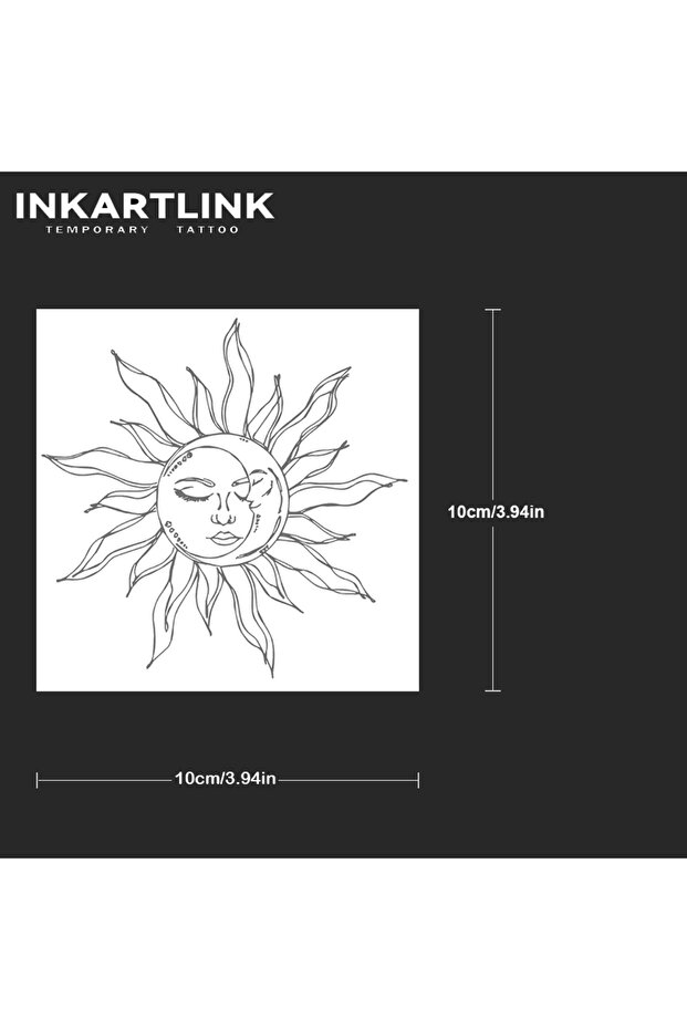 095-1010M Sunflower Temporary Tattoo,Lasts To 15 Days New Technology Magic Waterproof Semi Permanent