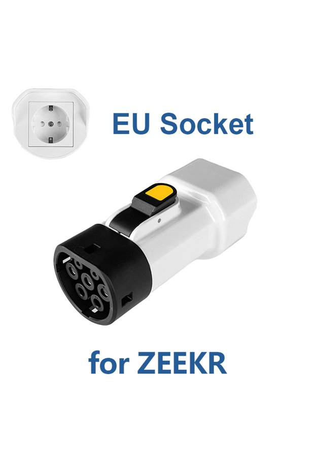 Type2 V2L for ZEEKR EVqiaoyi Type2 V2L Discharger Adapter 16A 3.5KW Type2 Car Discharge Plug with EU