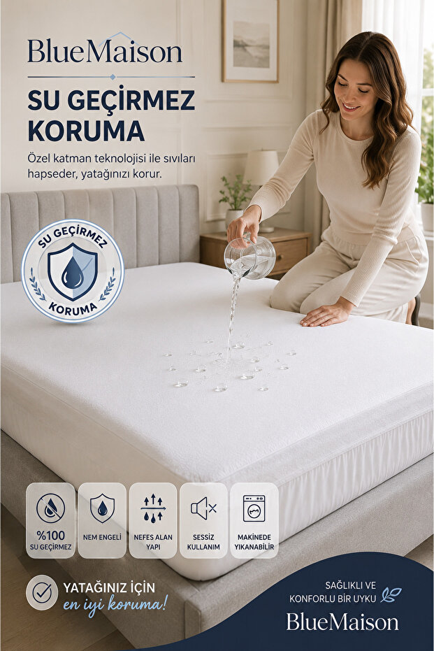 Daisy Full Edge Fitted Liquid-Proof Mattress Cover Jacquard 5 Different Sizes