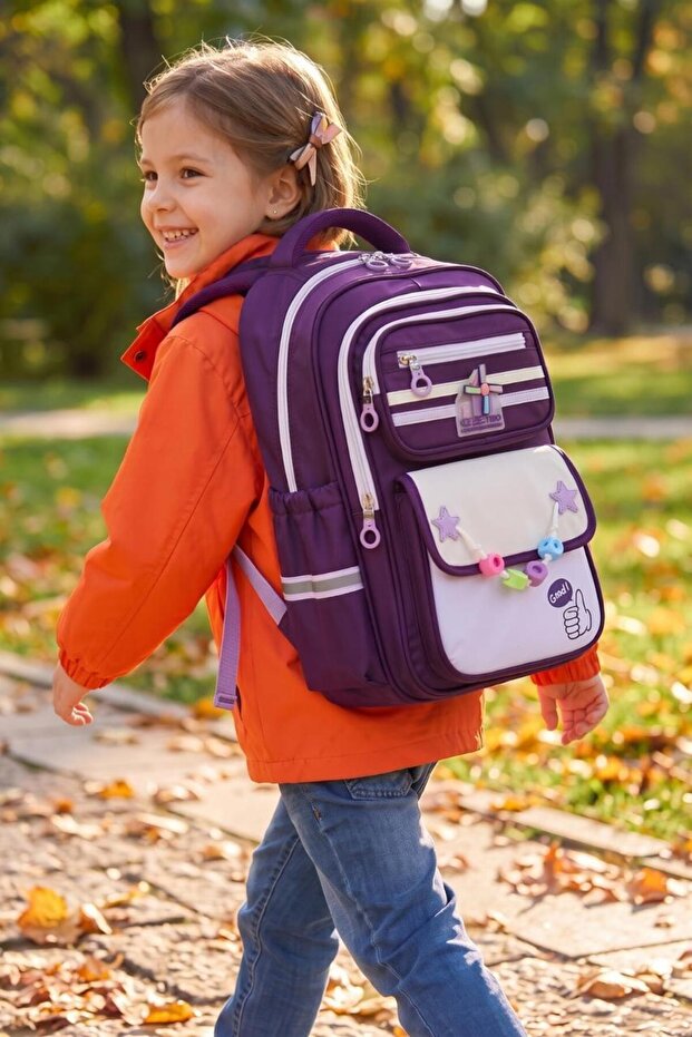 Ç-51981 School Bag Backpack Purple