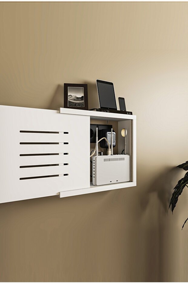 Wifi-Modem Storage Box Computer Cable Socket Outlet