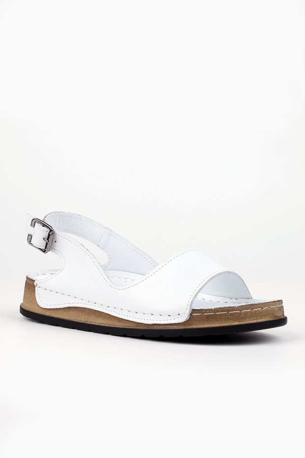 Livia Genuine Leather Women's Sandals Comfort Sole Daily Comfortable Sandals