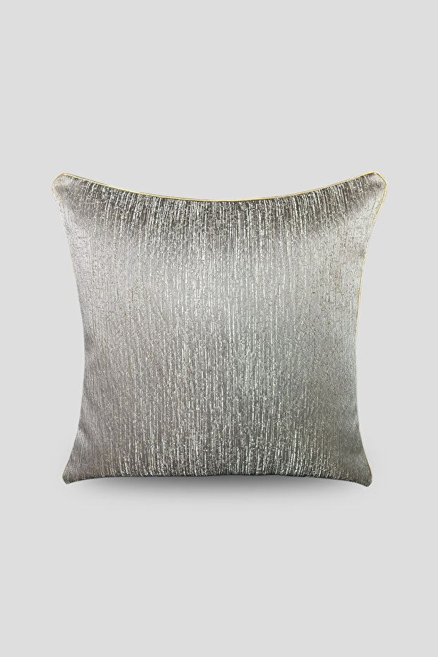 غطاء وسادة من الجاكار العادي - مزدوج الجوانب 45x45 سم من فرو المنك