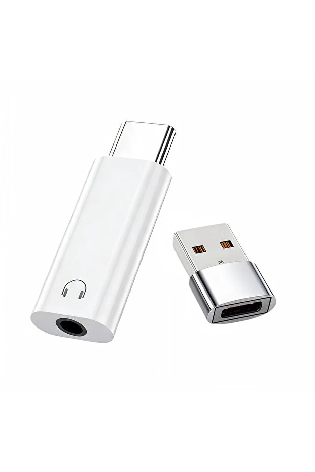 Other WhitewithUSB1Pcs USB Type C to 3.5mm Jack Audio Adapter USB C 3.5mm Aux Adapter Type C Earphon