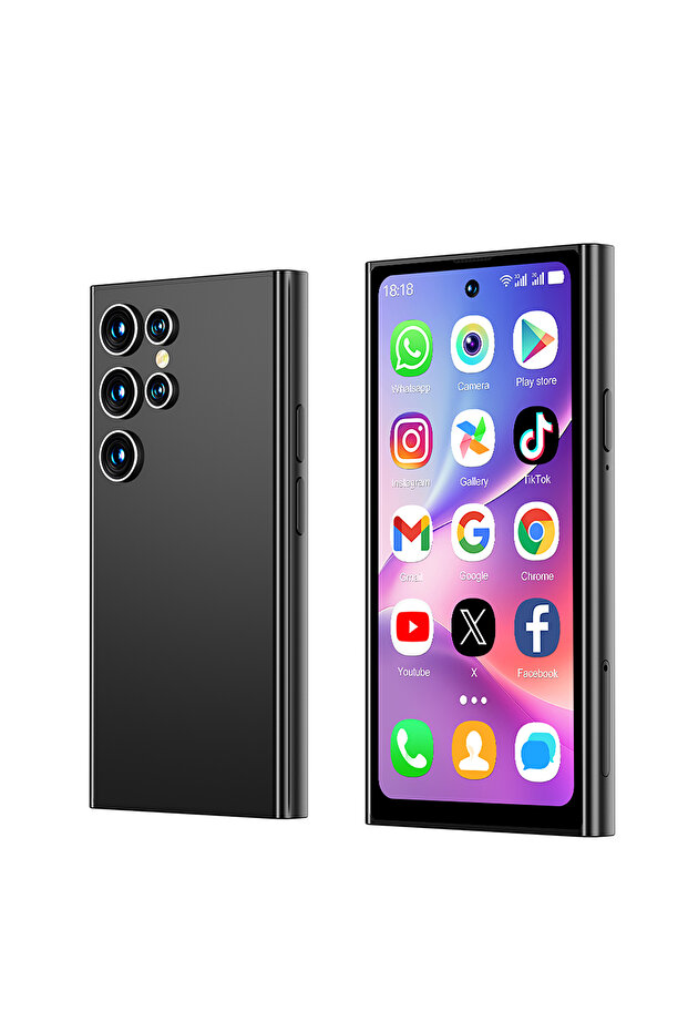 2 G 16g black SERVO S27 Mini Android Little Smartphone 3G WCDMA 16GB ROM Play Store WiFi Face Unlock