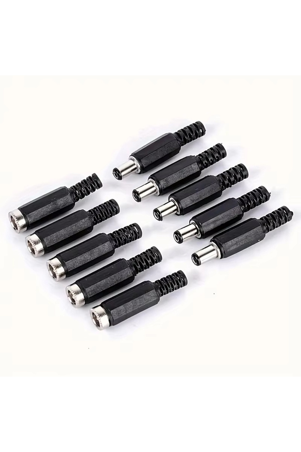 5 pairs 5Pair/10 Pairs DC Power Plug 5.5x2.1mm Socket Welding Connector 5.5 * 2.1 Male/Female Electr