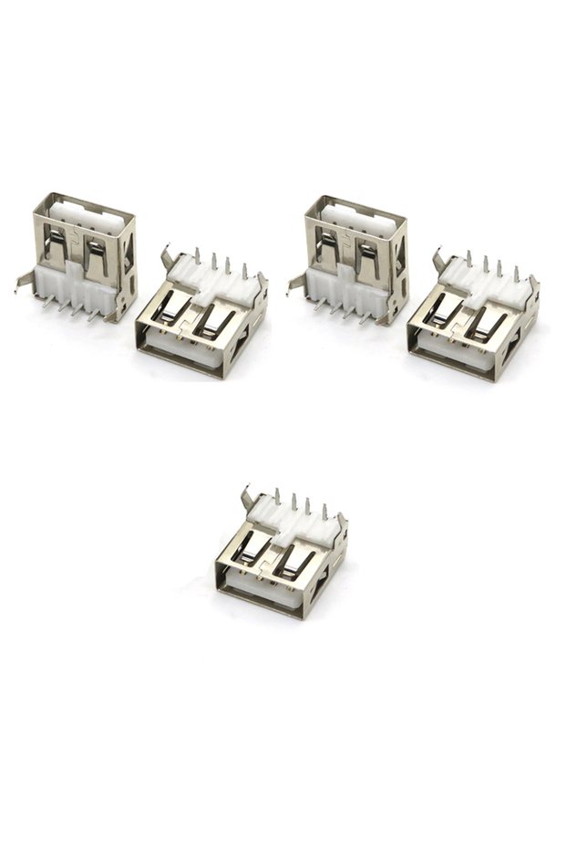 5pcs style2 5Pcs USB Type A Standard Port Female Solder Jacks Connector PCB Socket USB-A USB-B Type