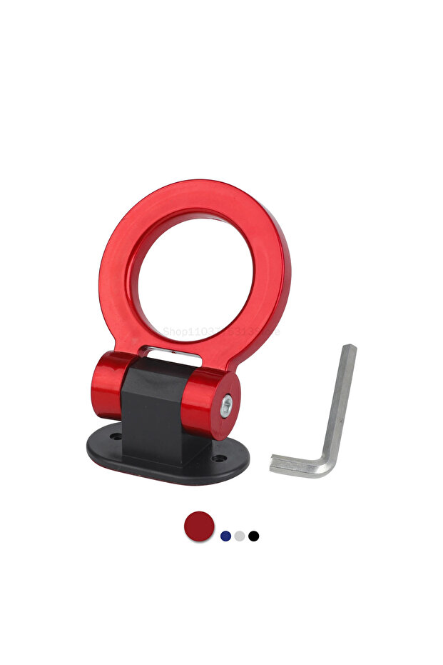 round Red 2 Designs Car Styling Trailer Hooks Sticker Decoration Car Auto Rear Front Trailer Simulat