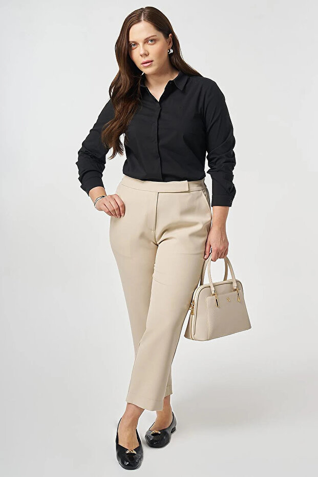 Carrot Cut Pants Stone