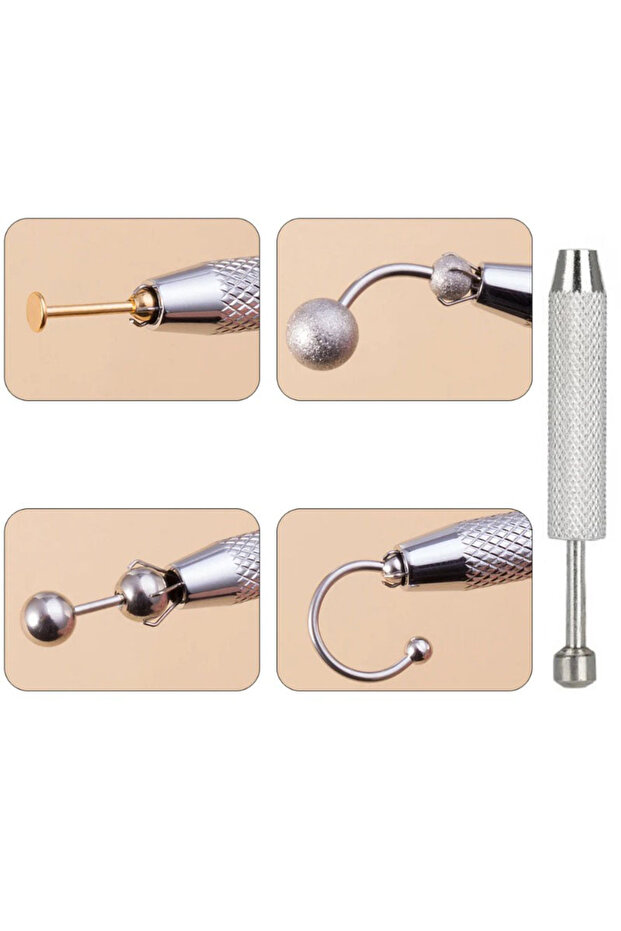 S5-1pc-blue EVISPOL أداة التقاط الخرز بأربعة مخالب، ملقط لحمل الألماس والأحجار الكريمة، أداة ثقب الجسم