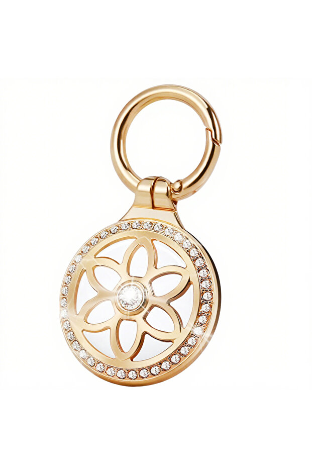 Gold Fashion Metal AirTag Holder Anti-lost Durable Anti-Scratch Shockproof Protective Case Suitable