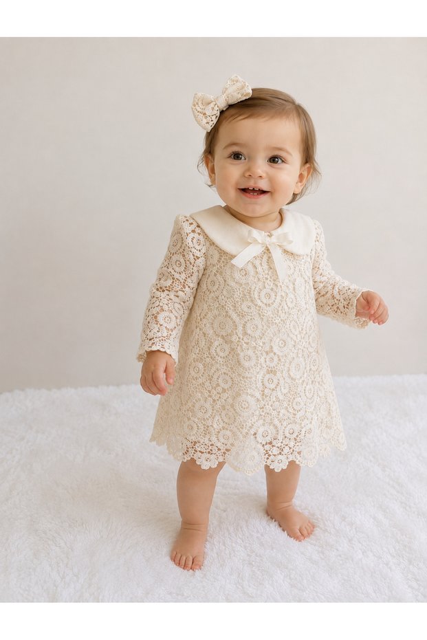 Woven Cotton Kopanaki Lace Vintage Dress