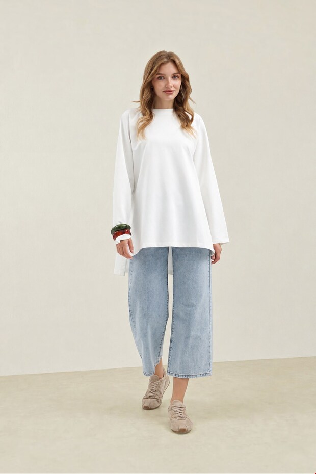 Nilda Slim Sweatshirt White