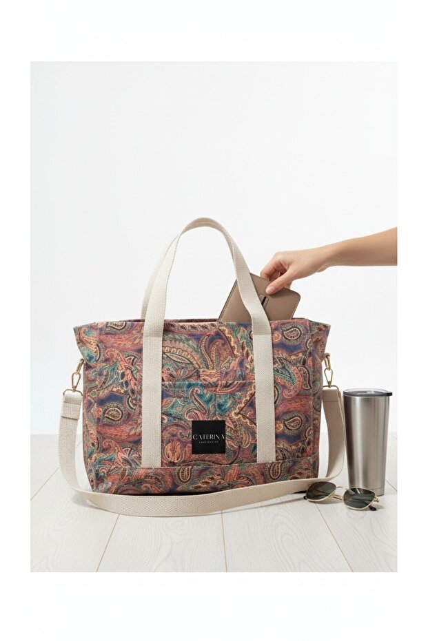 Ethnic Pattern Hand and Shoulder Bag