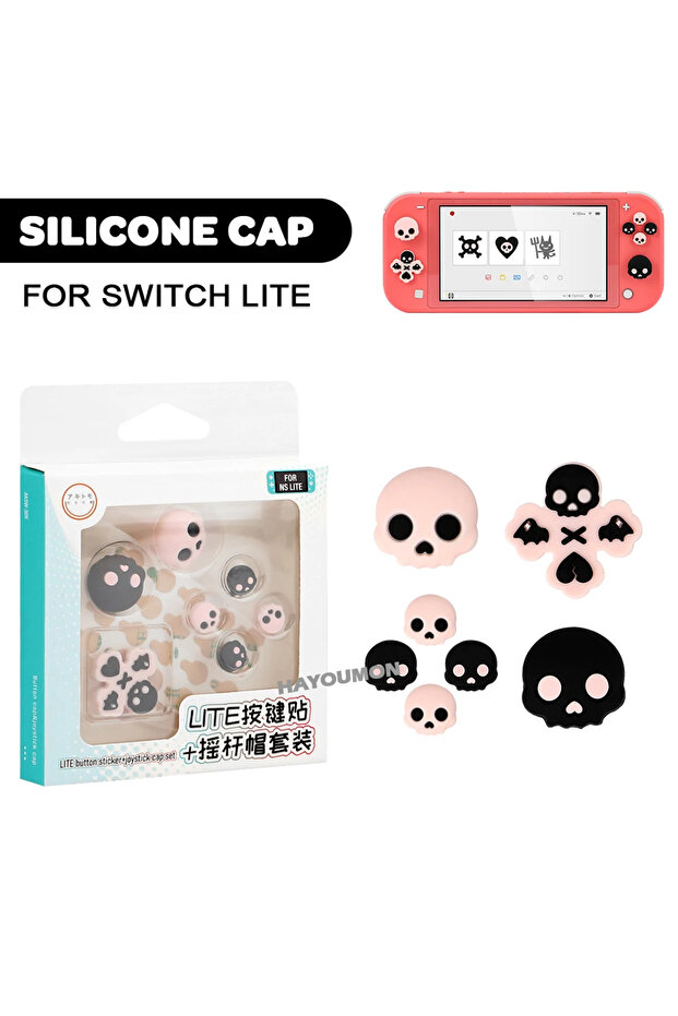 For Switch Lite for NS Switch Oled/Lite Cross D-Pad Button Caps Thumb Grip Caps Set for Switch 2 ABX