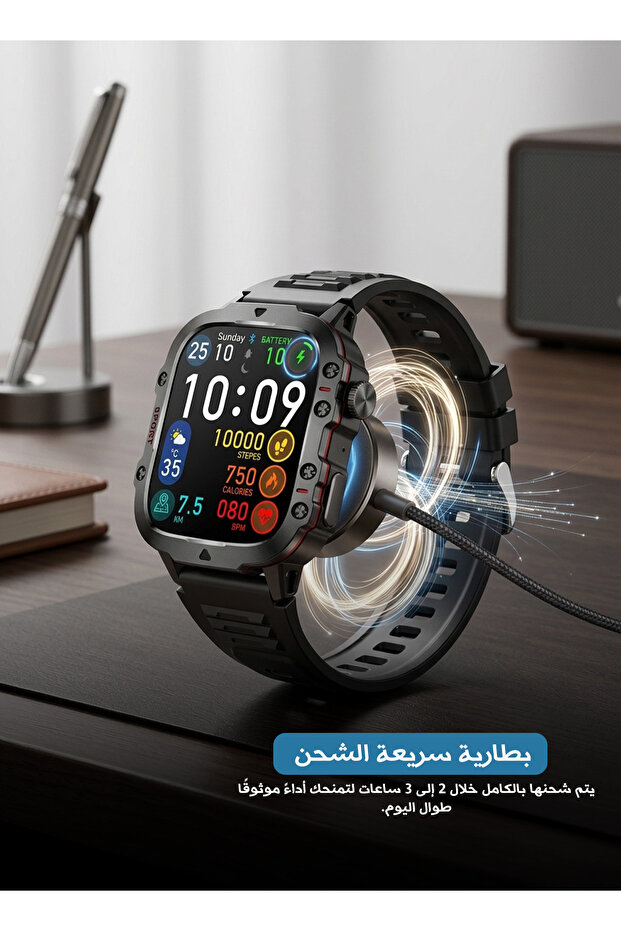 Tetra S2 Men's Smartwatch ⌚, 1.96-Inch HD Display, Bluetooth Calling 📞, Smart Notifications 🔔, IP68 Waterproof 💧, Men's Fitness Smart Watch with Zinc Alloy Body