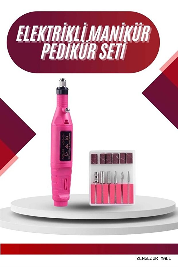 Zengezur Electric Professional Manicure Pedicure Set Replaceable (170229) Head Option