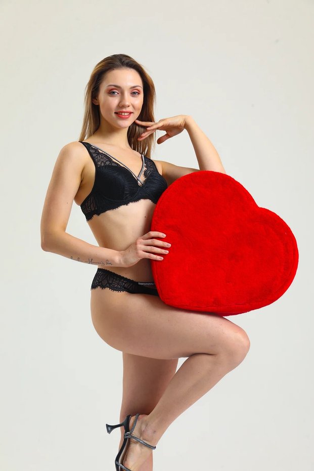 Cross Drawstring Stone Supported Lace Bra