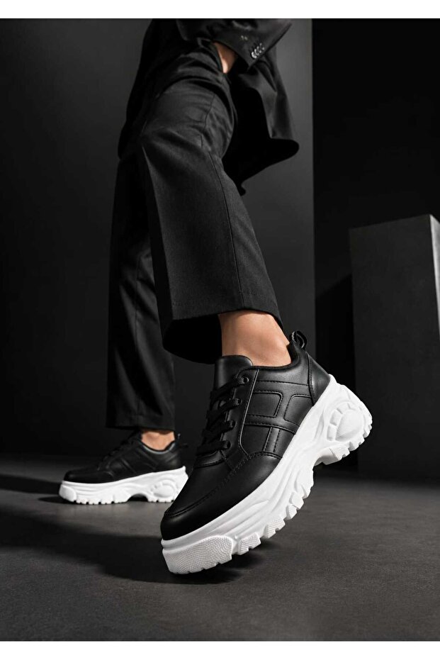 Women's Daily Use, 6 cm Elevated Sole, Lace-Up, Sports Sneakers