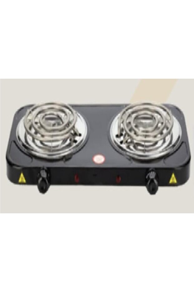 Double Coil Hot Plate Electric Stove, Dual Burner, Model DX2049 | 2 Coil Burners, Portable Design, Independent Controls, 1000W + 1000W Power, Stainless Steel Coils