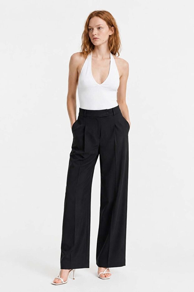 Polyviscon Belted Trousers